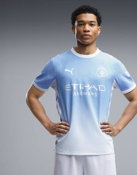 Puma Manchester city home authentic jersey in blue - view 1