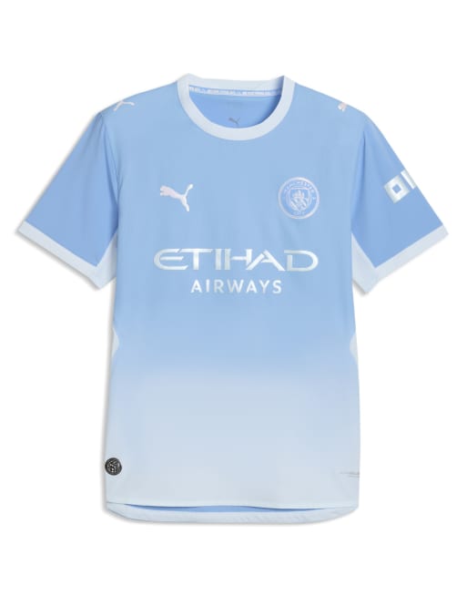 Puma Manchester city home authentic jersey in blue, 3 of 4