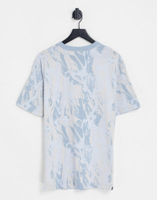Puma marble print t-shirt in blue - exclusive to ASOS