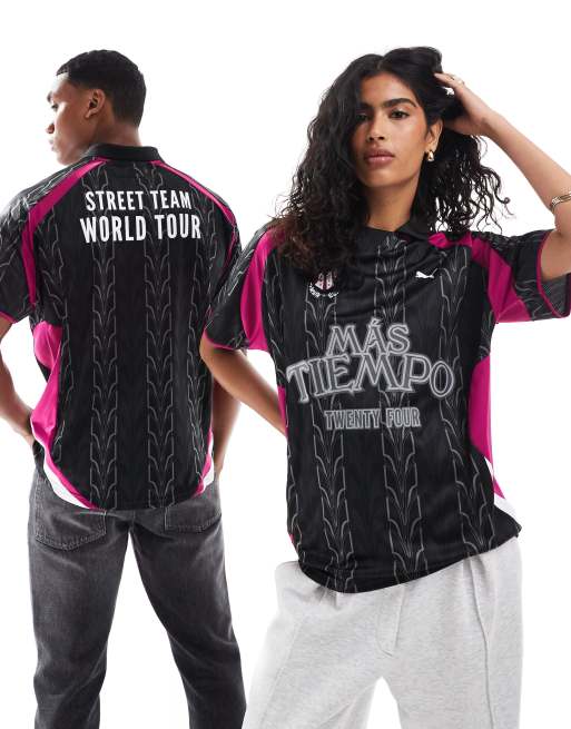 Puma - Mas Tiempo - Sort fodboldtrøje i jersey
