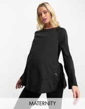 ASOS 4505 Maternity icon leggings in fleeceback