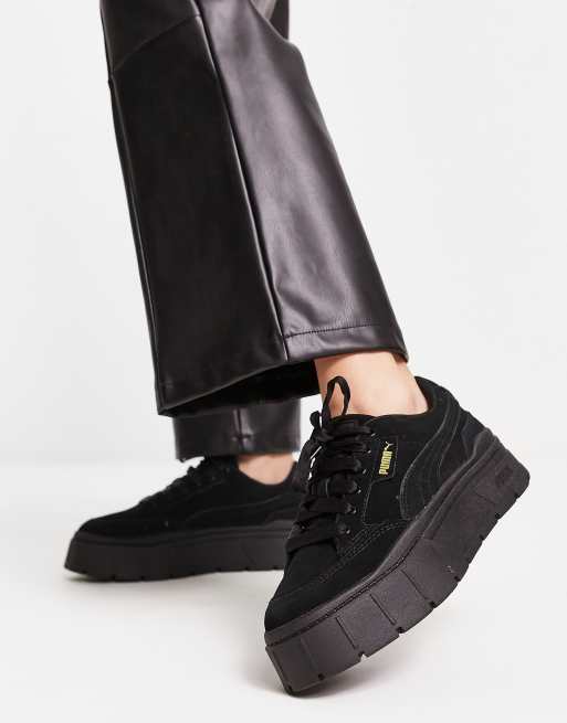 Puma noir shop grosse semelle