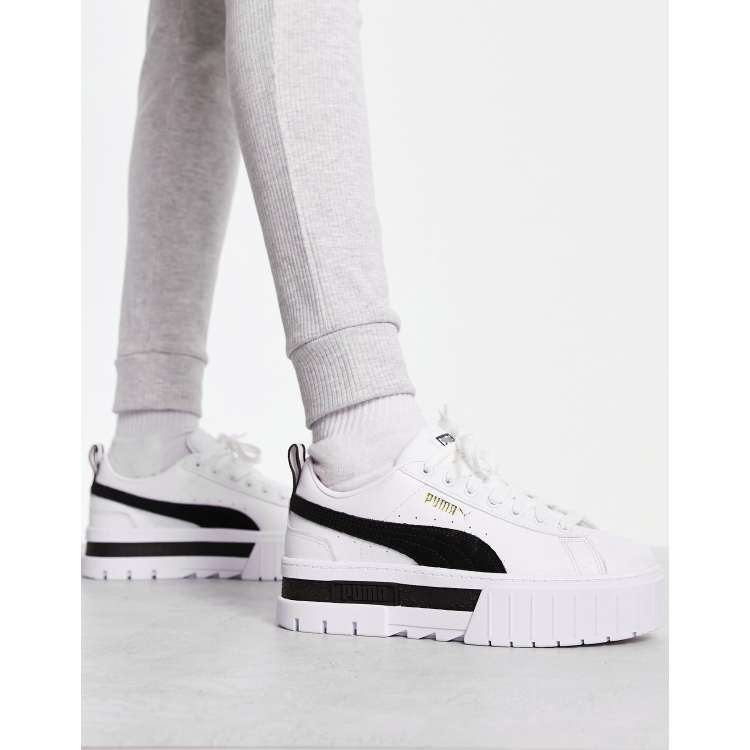 Puma creepers blanche et noire sale