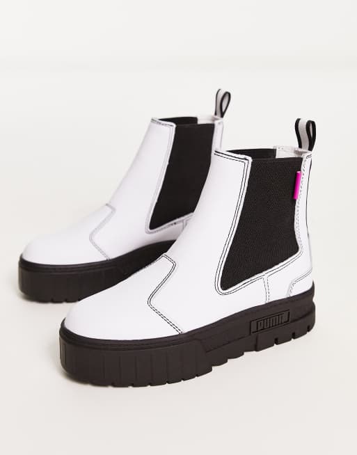 White store chelsea boots