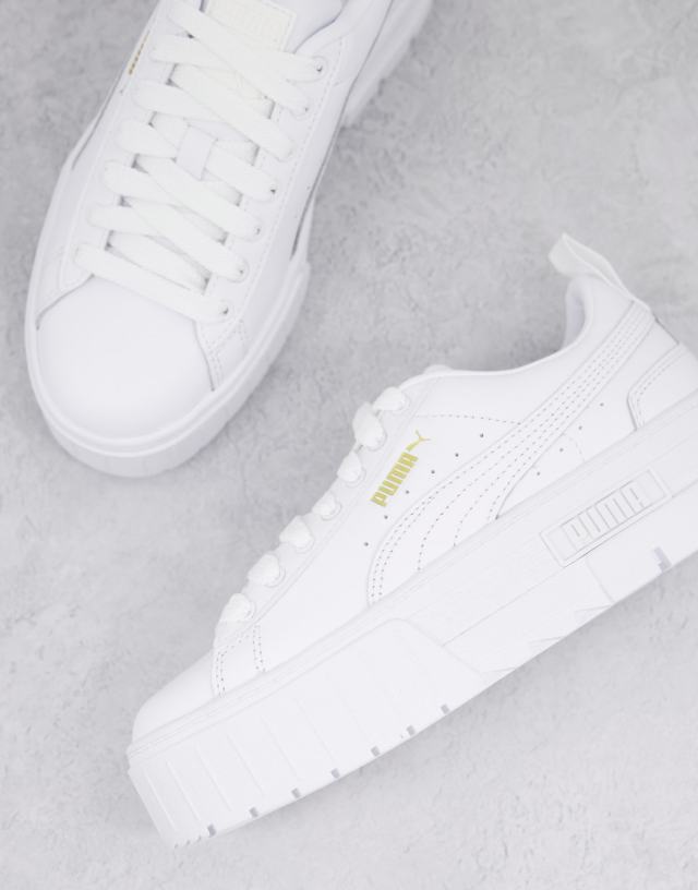 Puma Mayze chunky sneakers in white