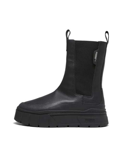 Puma Mayze classic chelsea boots in black | ASOS