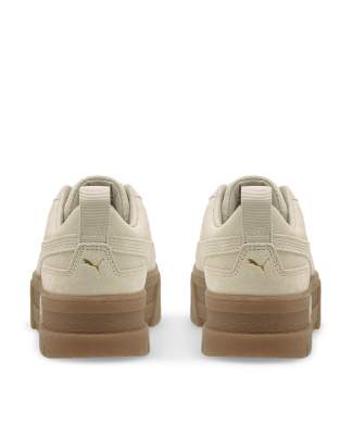 puma platform sneakers tan