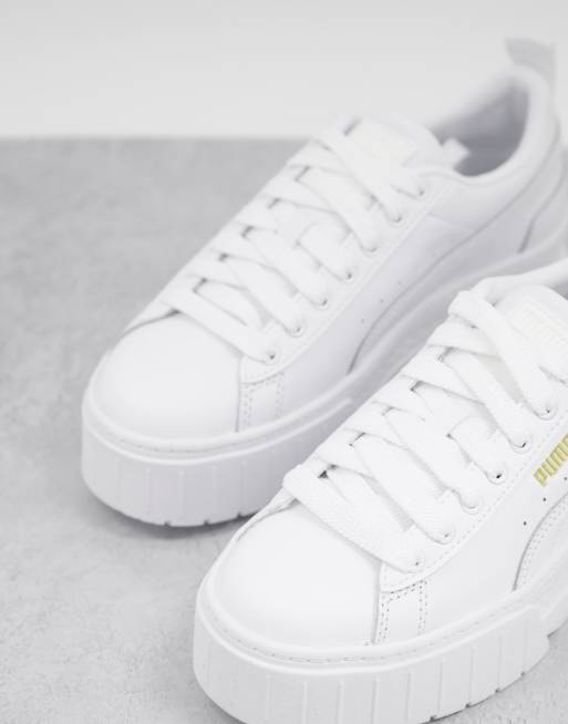 Puma metallic platform outlet sneakers