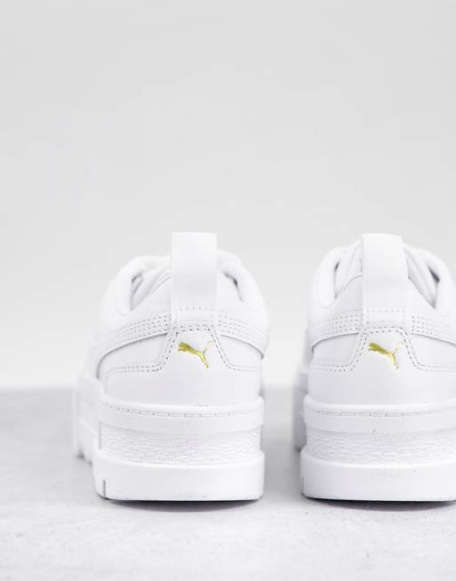دلة الاصاله Puma Mayze platform sneakers in white and beige دلة الاصاله دلة الاصاله Puma Mayze platform sneakers in white and beige دلة الاصاله