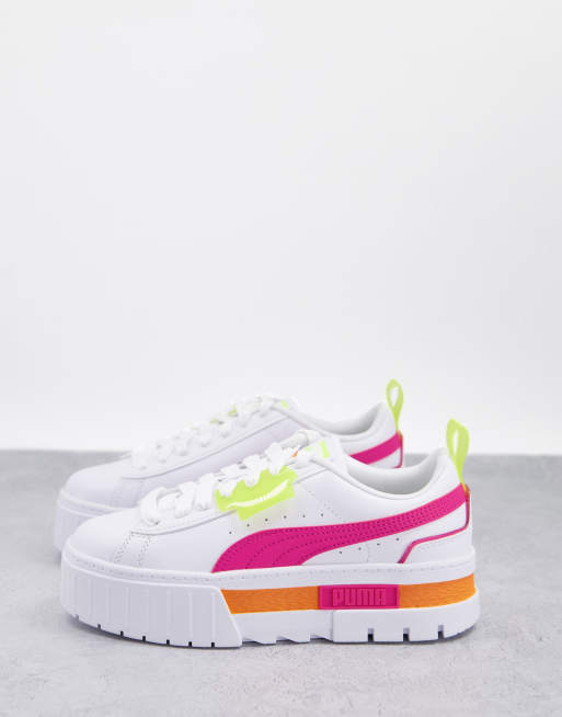 Puma platform store pink