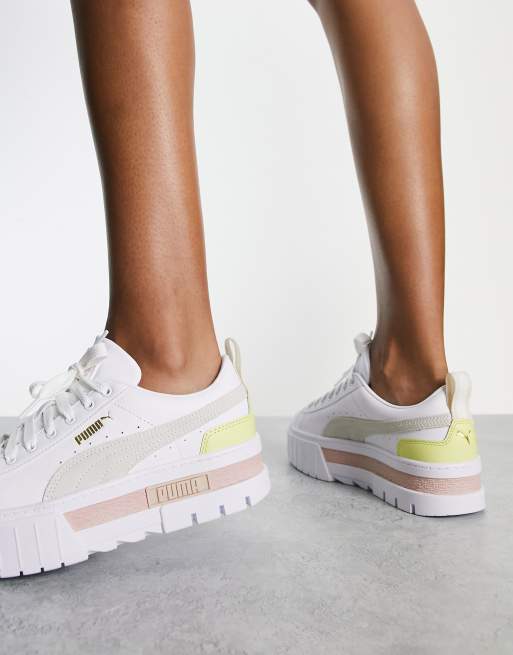 Puma clear store platform sneakers