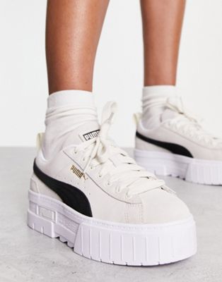  mayze platform trainers in off white