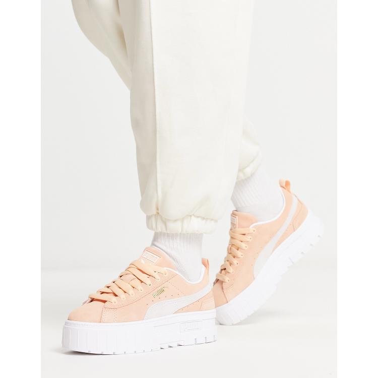 Puma store peach shoes