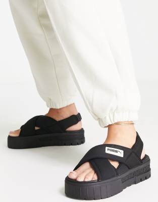 Puma Mayze sandals in black