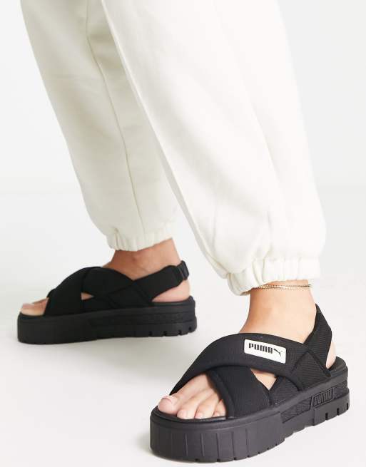 Puma store sandals black