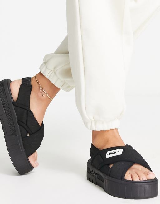 Black puma outlet sandals