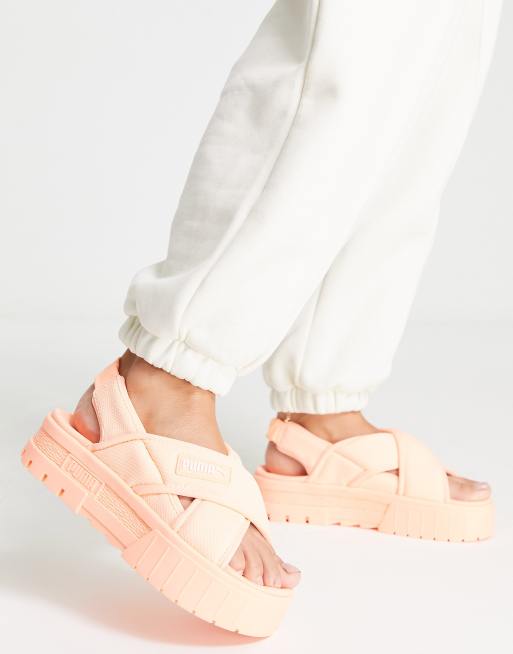 Puma ribbon sandals best sale