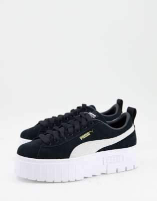 Puma - Mayze - Sneakers met plateauzool in zwart | ASOS
