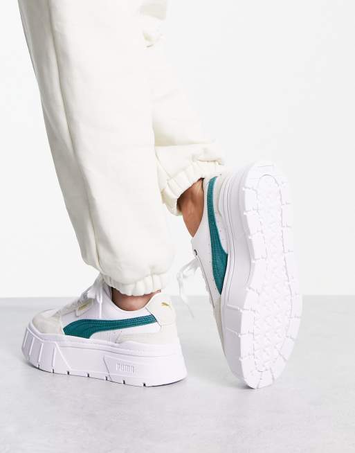 Puma platform trace outlet varsity sneakers