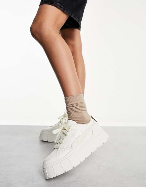 Puma hot sale platform khaki