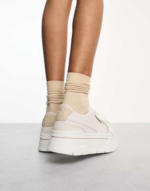 PUMA Mayze Stack sneakers in oatmeal | ASOS