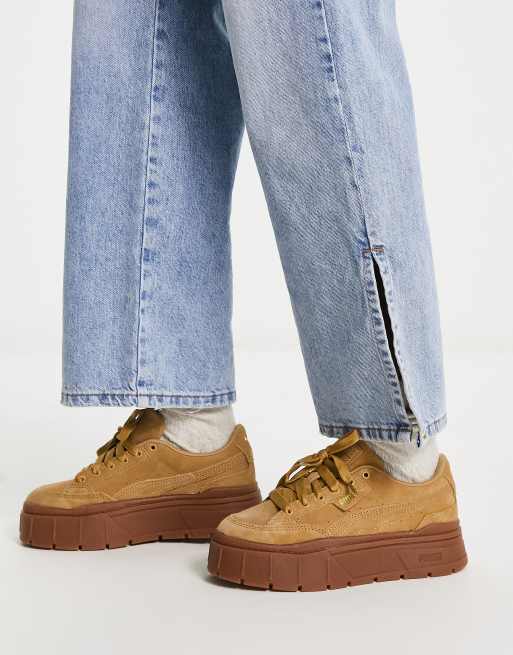 Puma wns cheap suede platform gum