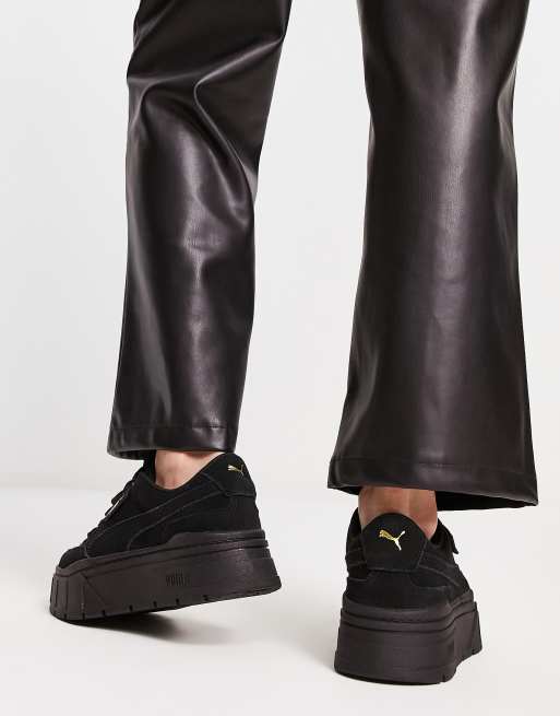Black puma platform trainers hotsell