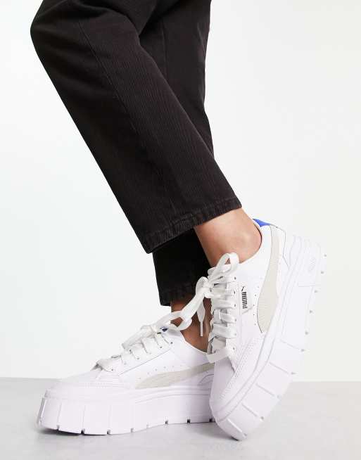 Puma Mayze Stack trainers in white