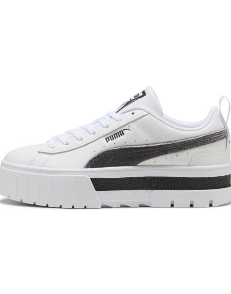 Puma Mayze velvet dream trainers in white  - view 1