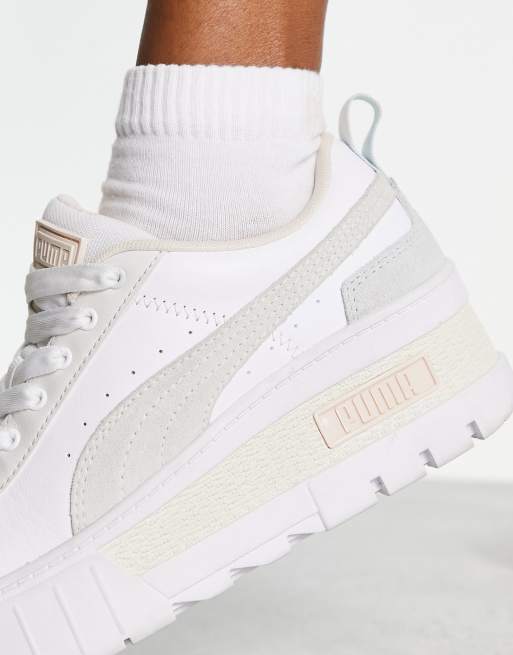 Puma Mayze Wedge sneakers in pastel | ASOS