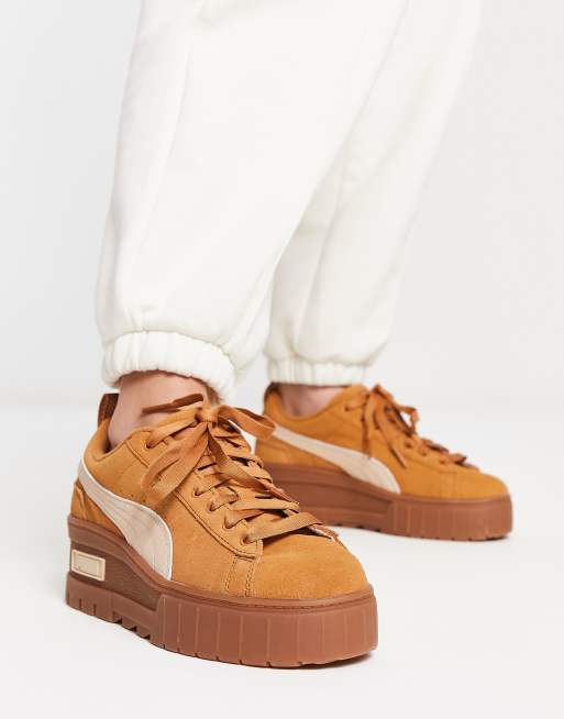 Puma platform 2025 sneakers brown