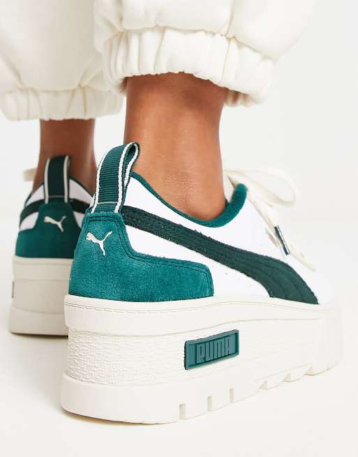 Puma trainers cheap women green