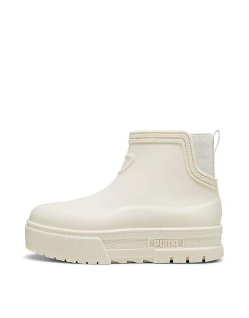 Puma Mayze wellis boots in alpine snow