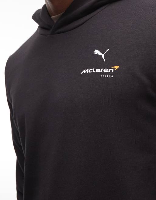 Puma Mclaren racing essentials hoodie in black, 4 of 5