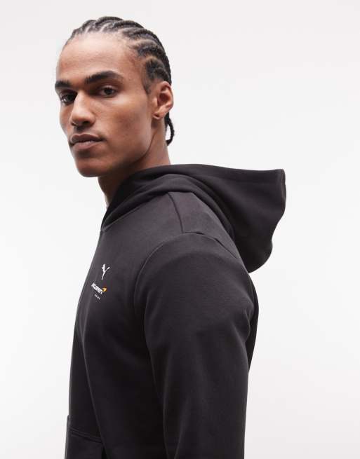 Puma Mclaren racing essentials hoodie in black, 5 of 5