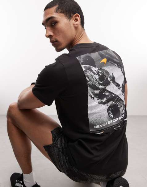 Puma Mclaren racing graphic tee in black - view 1