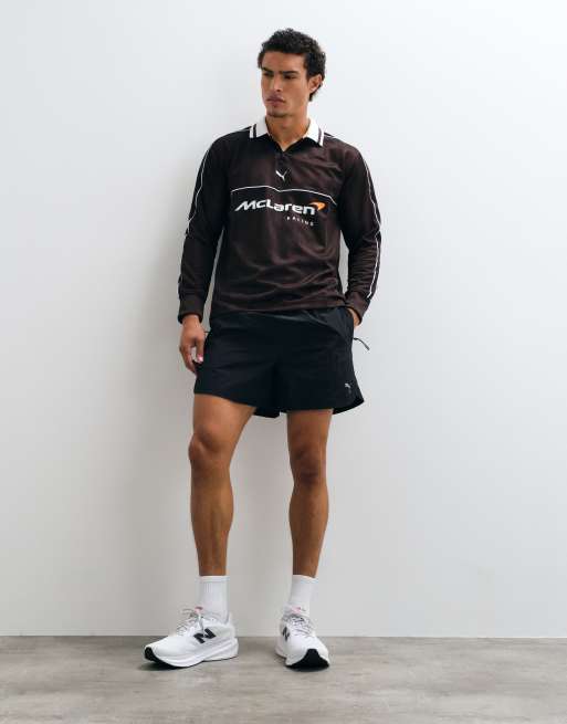 Puma Mclaren racing long sleeve jersey in brown, 2 of 5