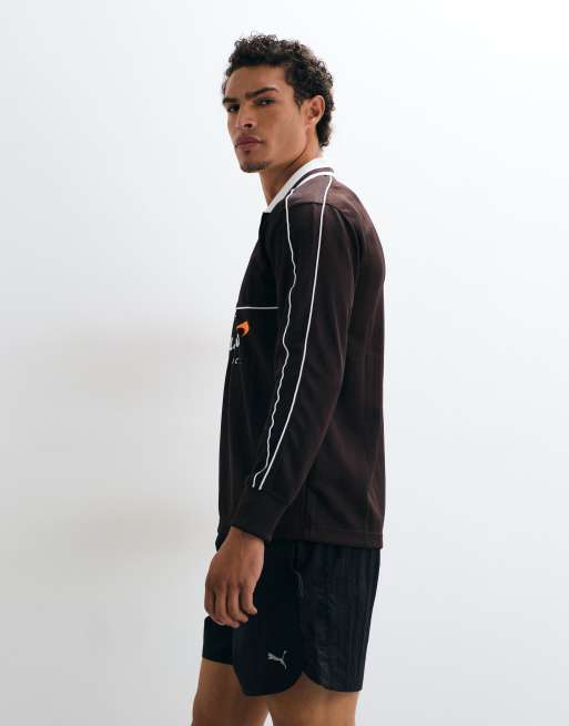 Puma Mclaren racing long sleeve jersey in brown, 3 of 5