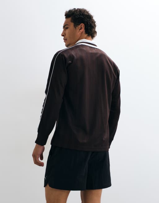 Puma Mclaren racing long sleeve jersey in brown, 4 of 5