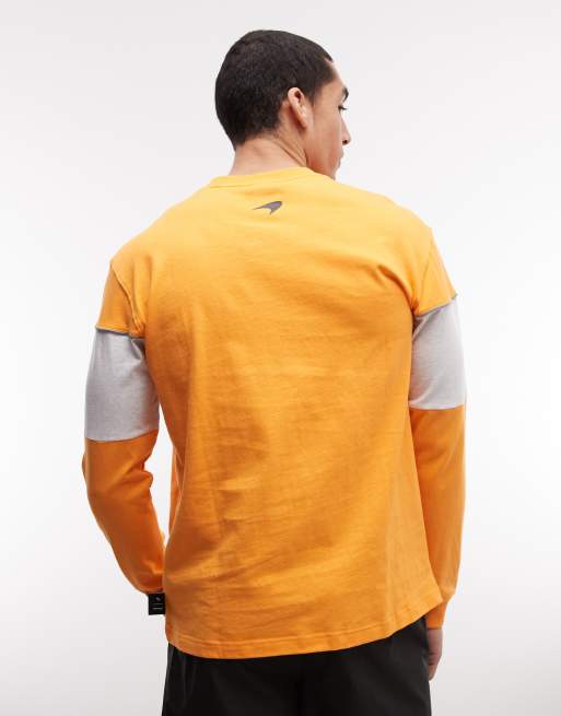 Puma Mclaren racing relaxed sweatshirt in orange, 3 of 5