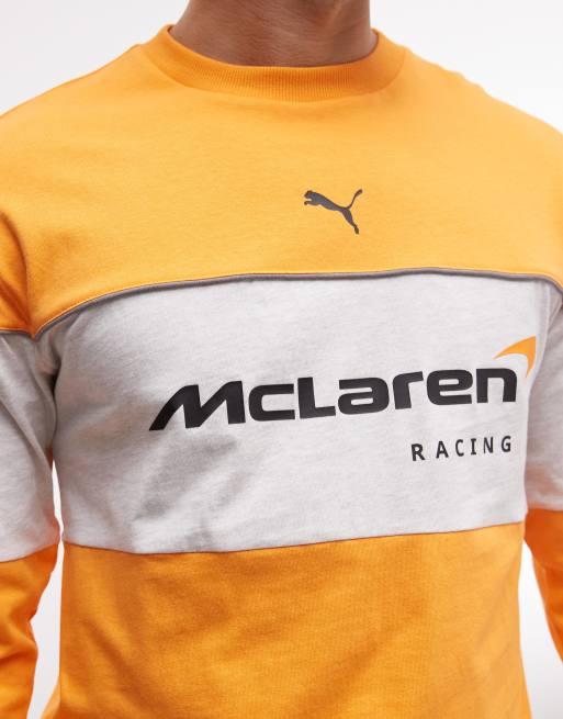 Puma Mclaren racing relaxed sweatshirt in orange, 5 of 5