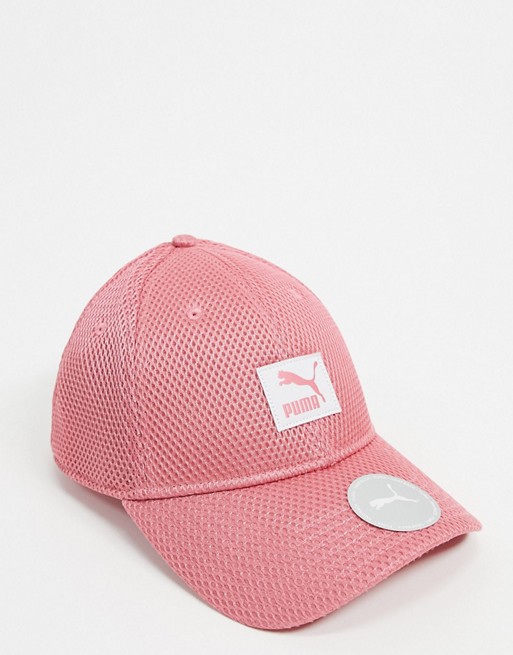 Puma mesh cap in pink