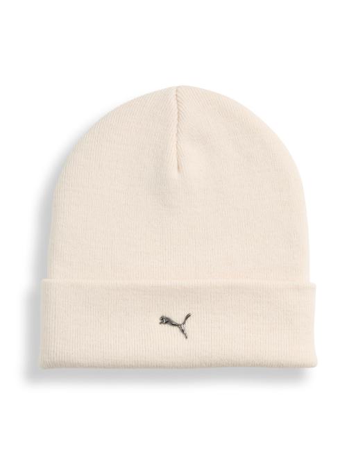 Puma Metal puma cat high crown beanie in alpine snow, 2 of 3