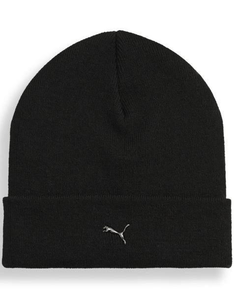 Puma Metal puma cat high crown beanie in puma black - view 1