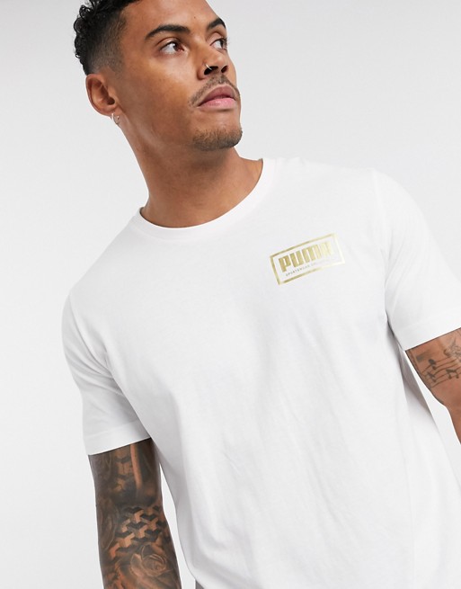 Puma Metallic Logo T-Shirt White