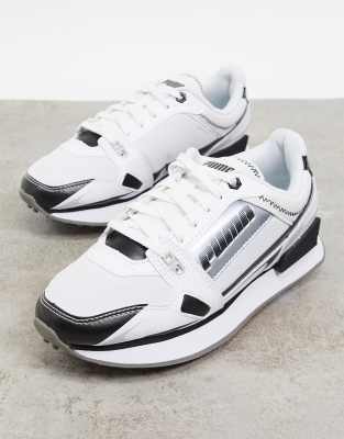 silver puma sneakers
