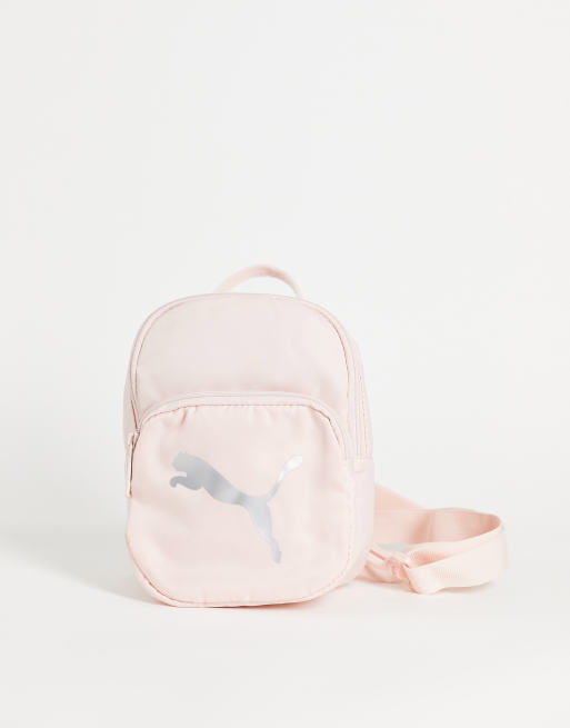 Pink silver mini backpack sale