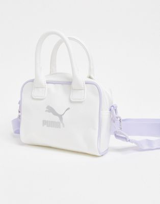 Puma Mini Grip Bag in White | ASOS