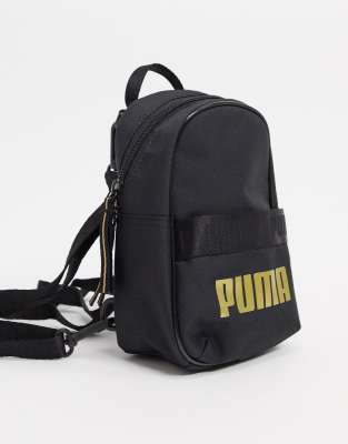 puma black and gold backpack