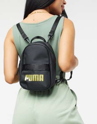 puma backpack black and gold